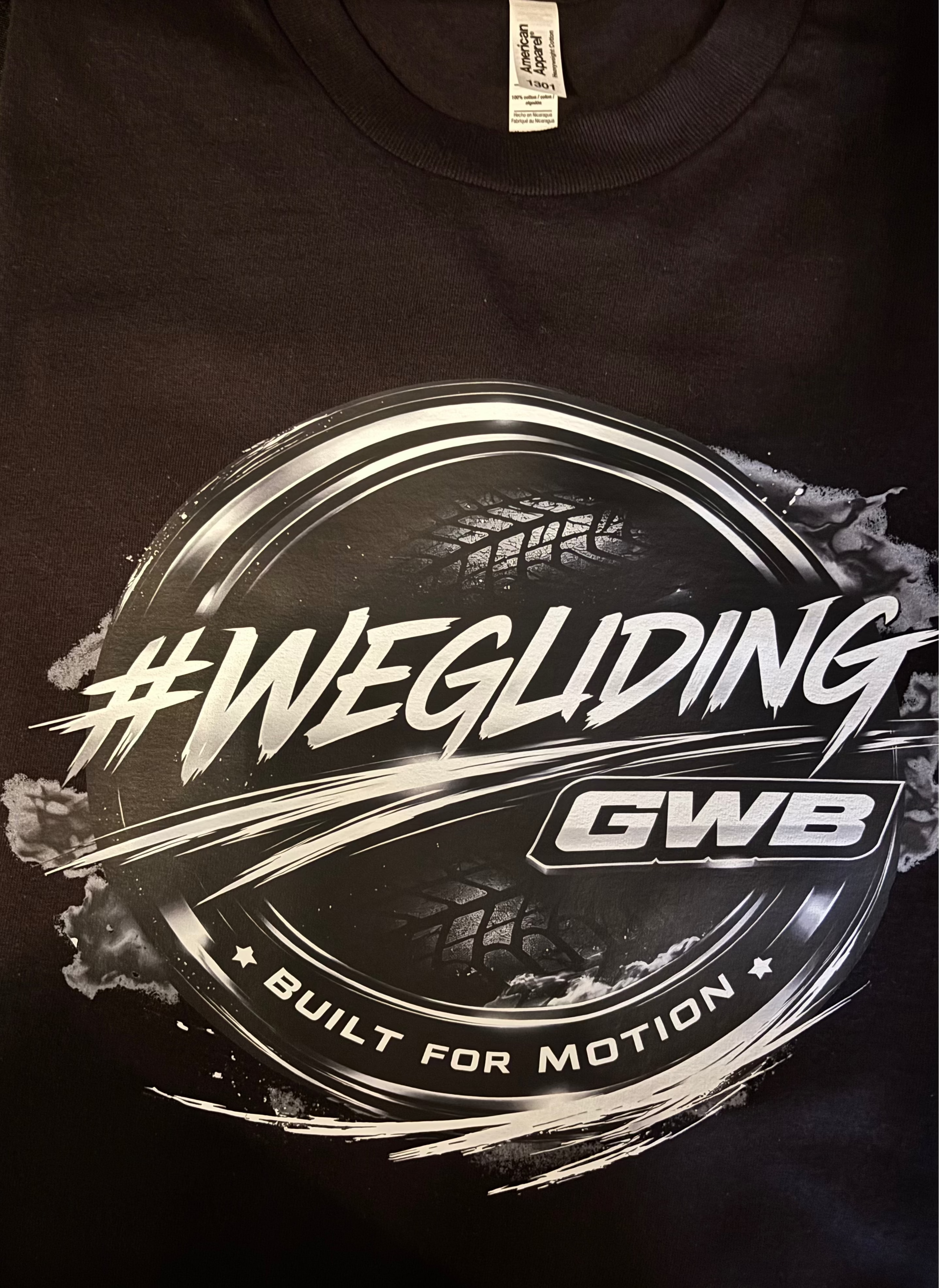 #WEGLIDING BLACK T-SHIRT BFM