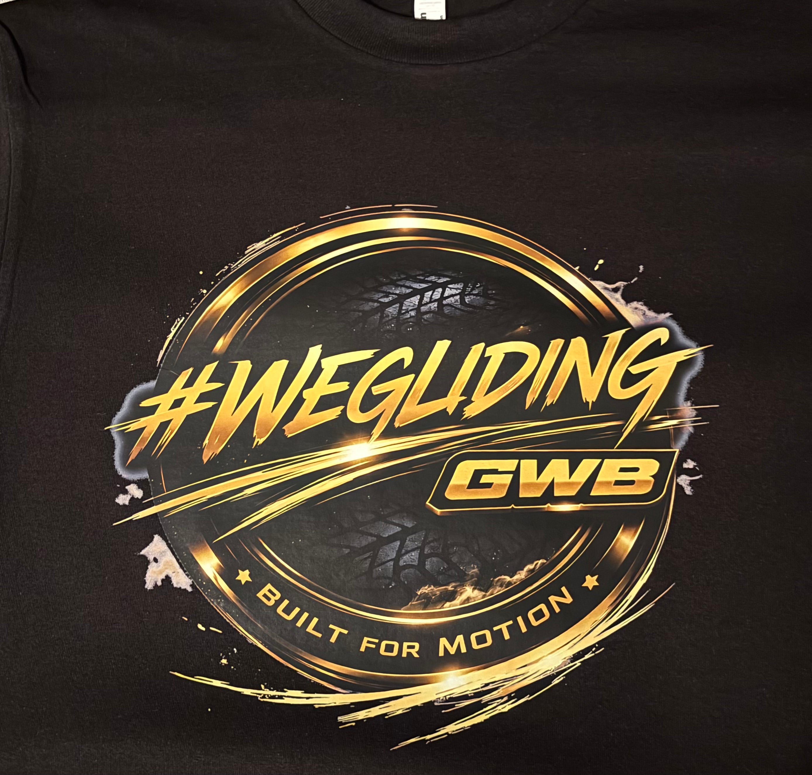 #WEGLIDING BLACK N GOLD  T-SHIRT BFM