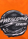 #WEGLIDING ORANGE N BLACK   T-SHIRT BFM