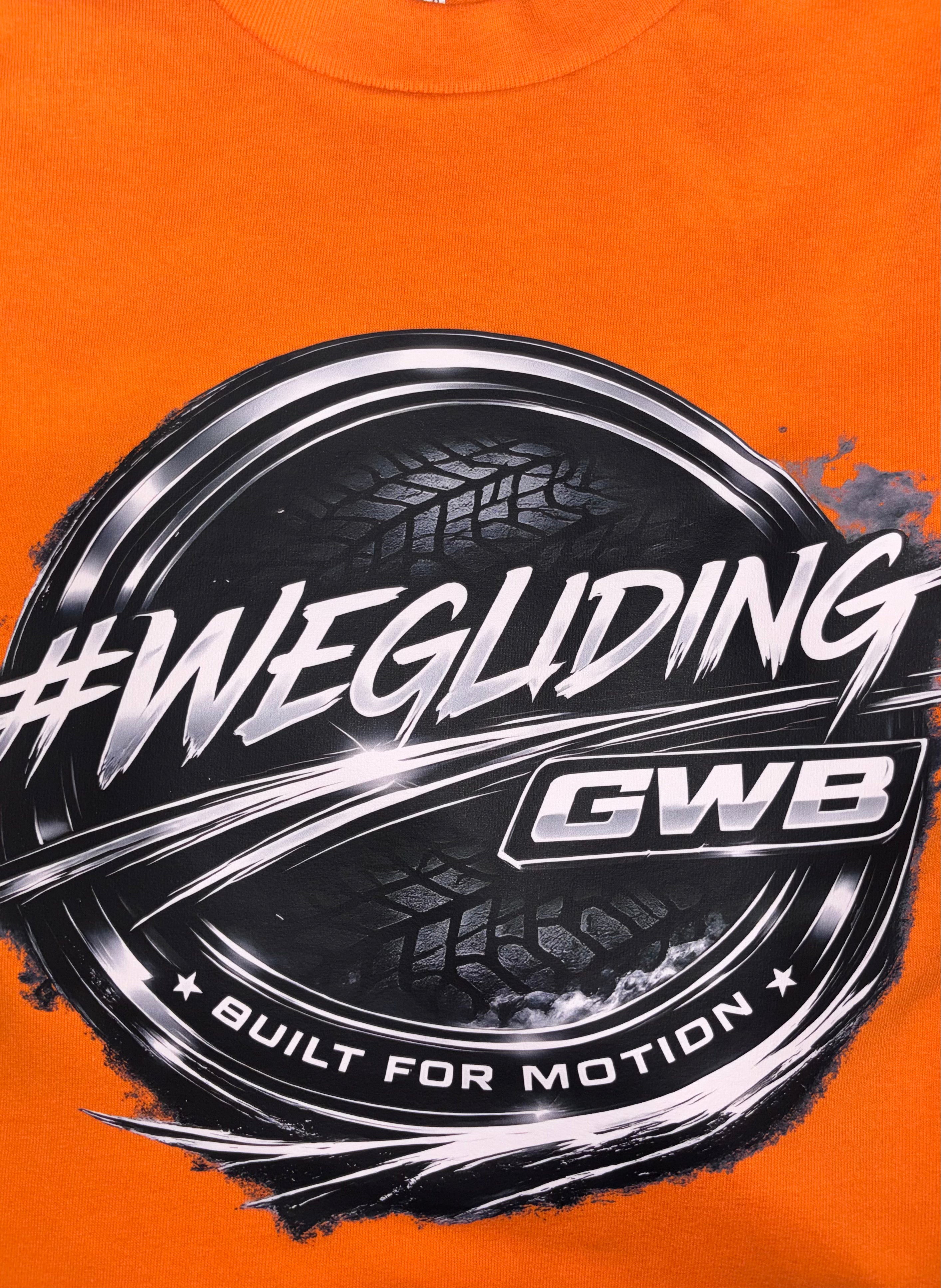 #WEGLIDING ORANGE N BLACK   T-SHIRT BFM